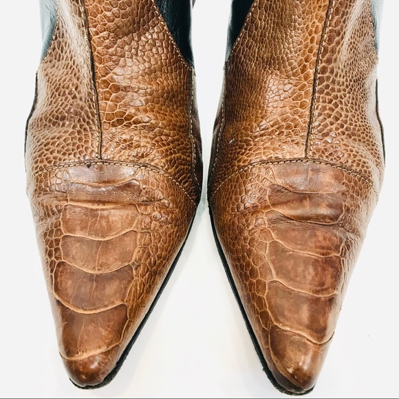 SERGIO ROSSI two tone boots - Picture 10 of 13